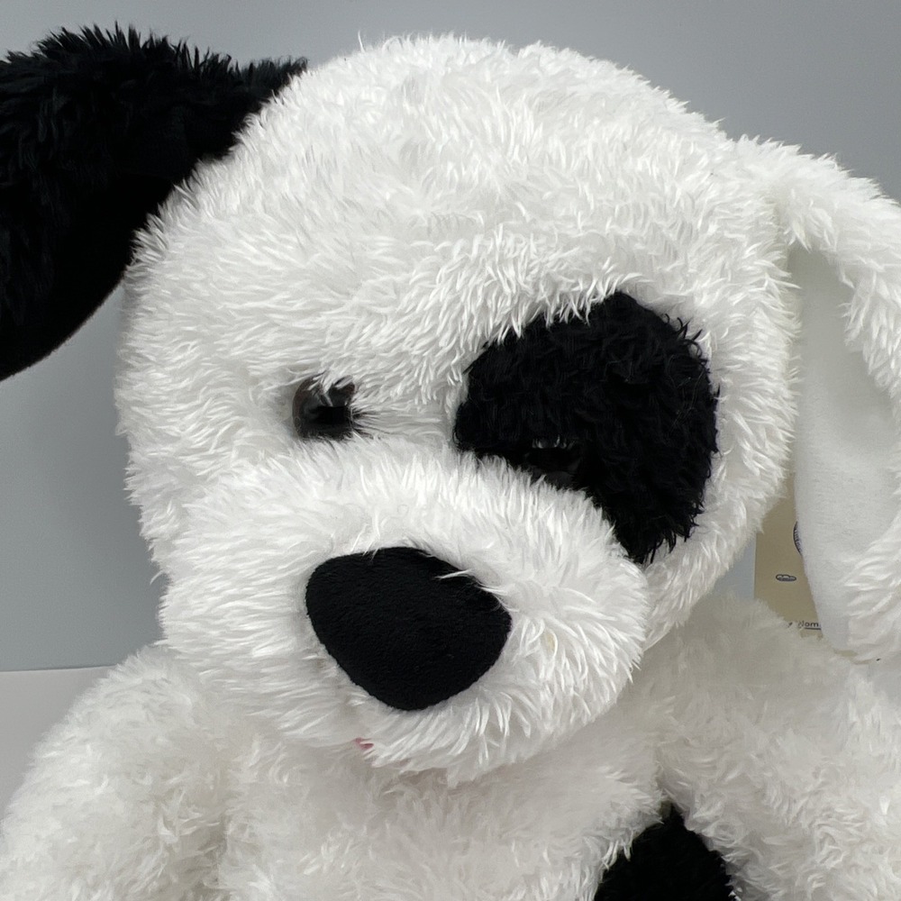 Build A Bear Cookies And Cream Black And White Puppy Dog Spots Plush 16" - Picture 2 of 11